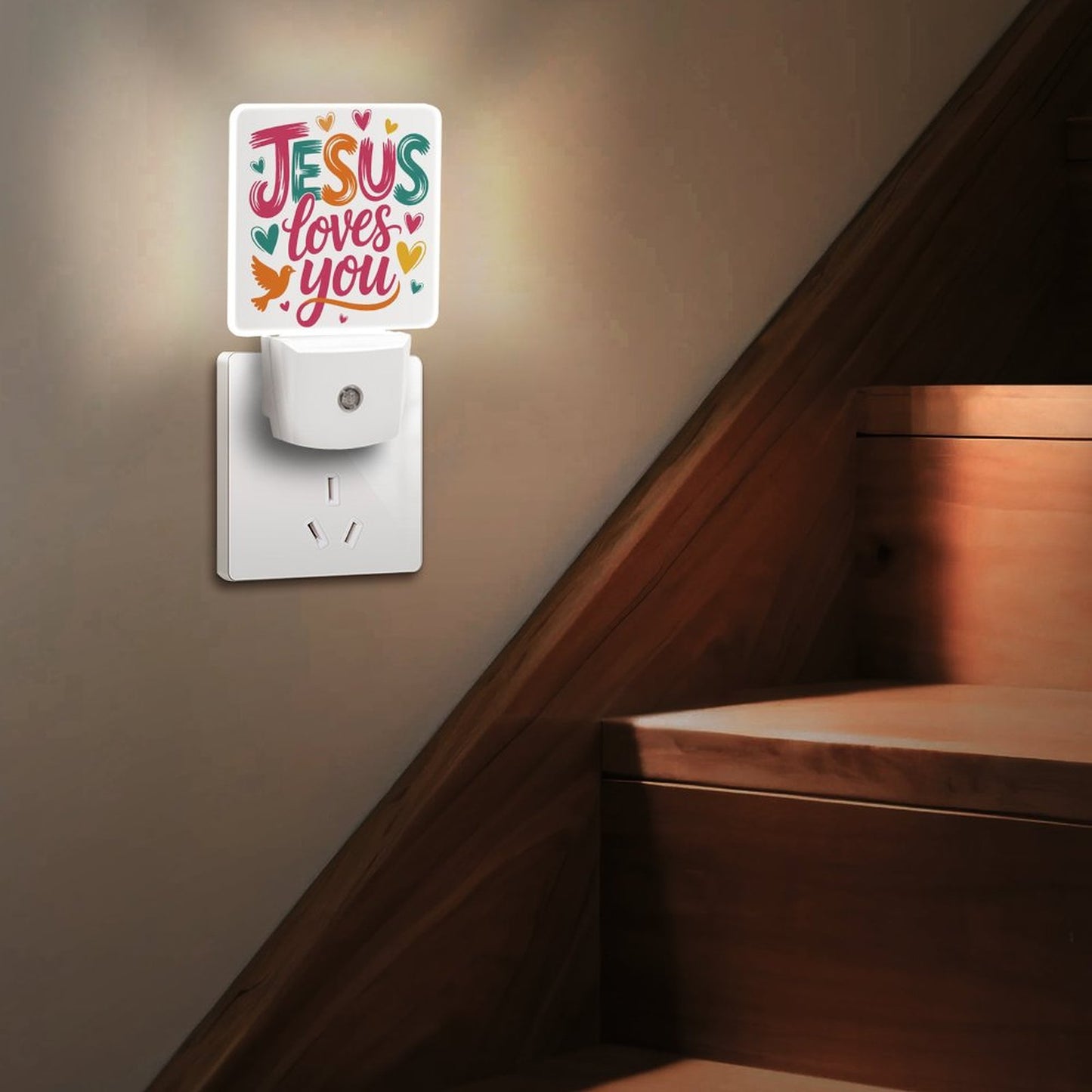 He Loves You Christian Night Light For Kids - ClaimedbyGodDesigns