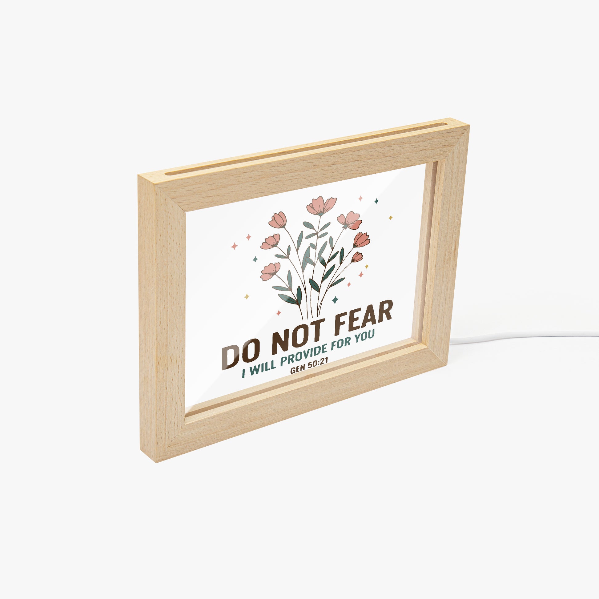Do Not Fear Christian Wooden Framed Acrylic Ornament - ClaimedbyGodDesigns