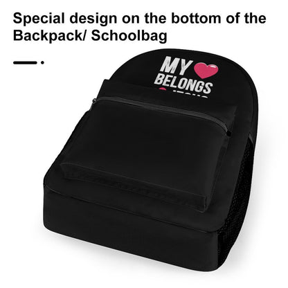 My Heart Belongs To  Christian Children's School Backpack