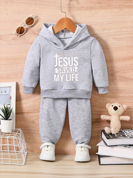 Jesus Saved My Life Toddler Christian Casual Outfit claimedbygoddesigns