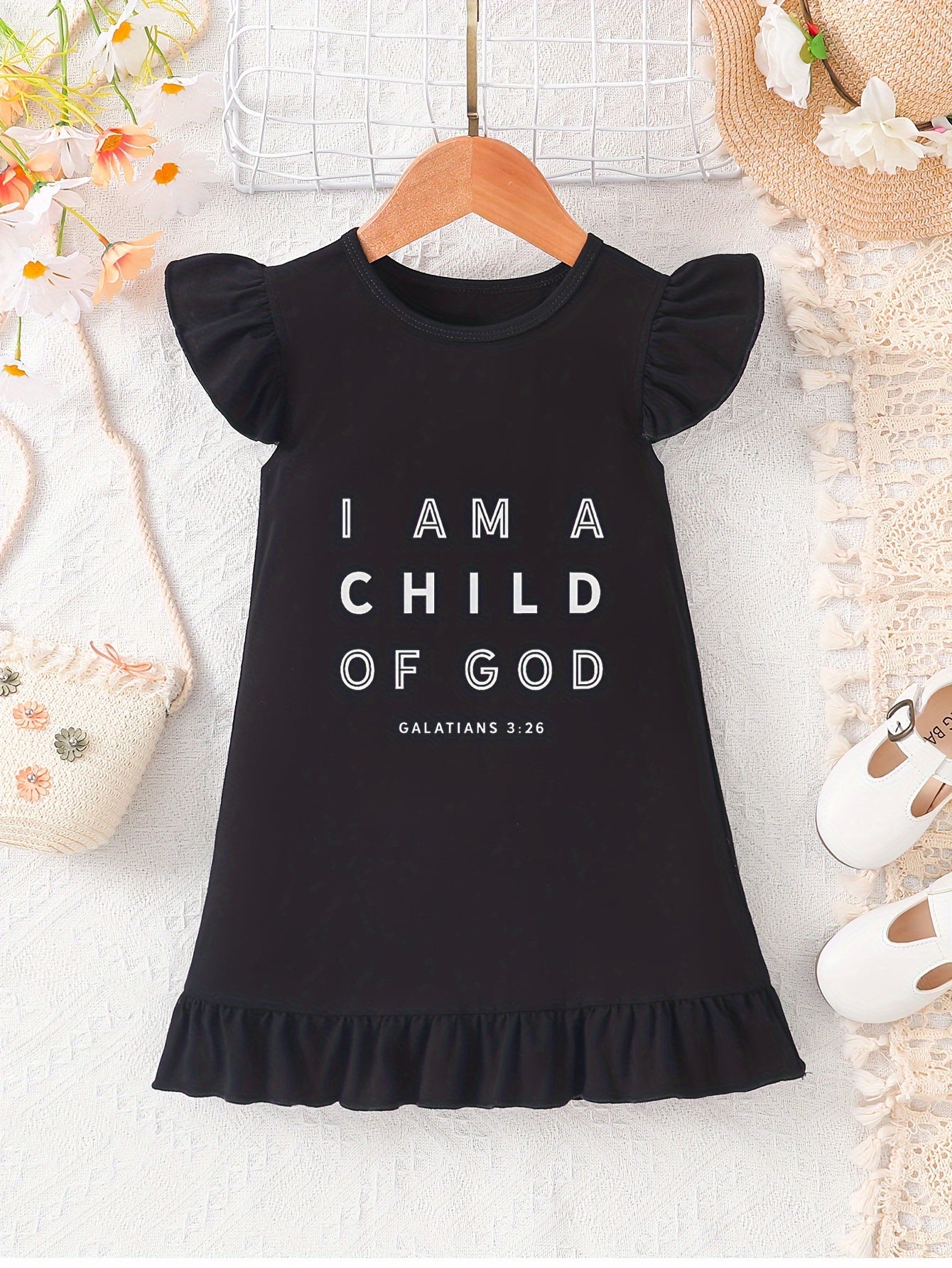 I AM A CHILD OF GOD Christian Toddler Dress claimedbygoddesigns