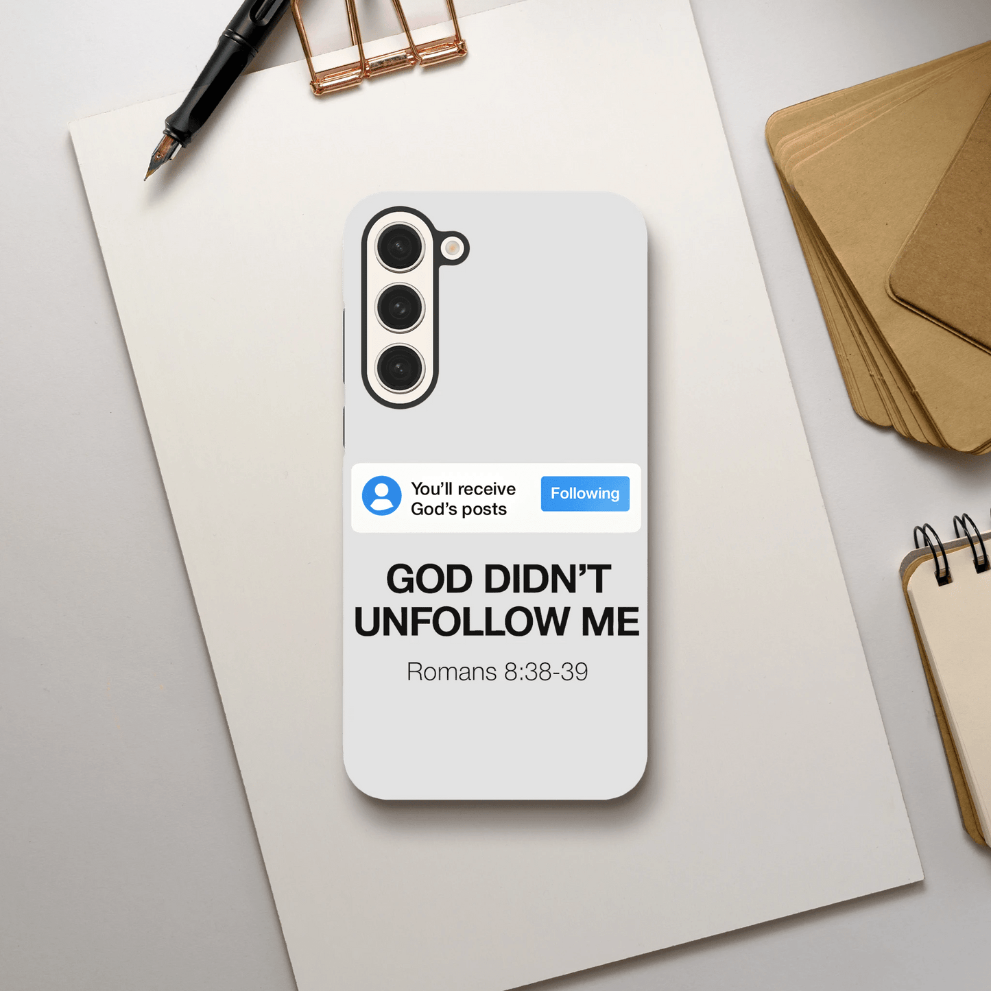 He Didn’t Unfollow Me Samsung Christian Tough Phone Case case - ClaimedbyGodDesigns