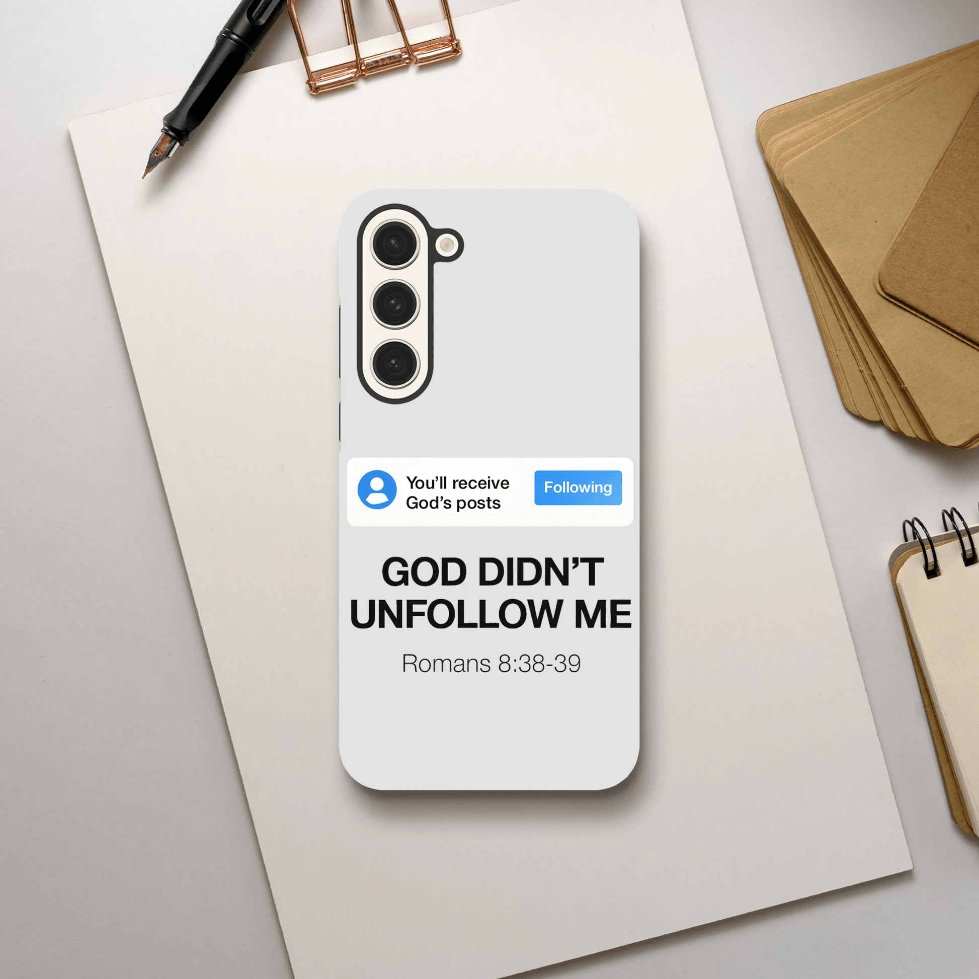He Didn’t Unfollow Me Samsung Christian Tough Phone Case case - ClaimedbyGodDesigns