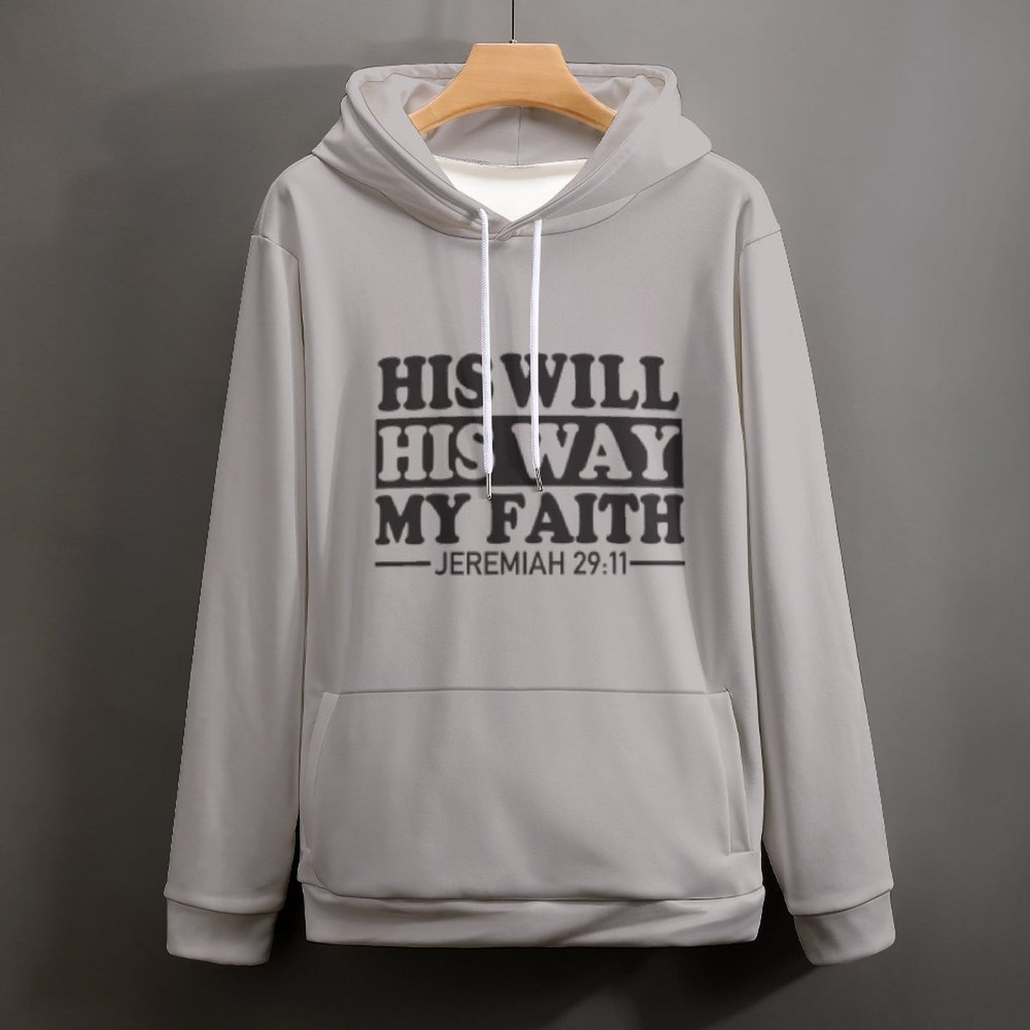 His Will His Way My Faith Women's Christian Pullover Hooded Sweatshirt