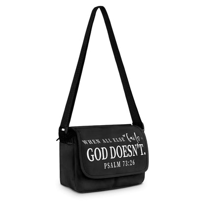 When All Else Fails God Doesn't Christian Kids Flap Crossbody Bag