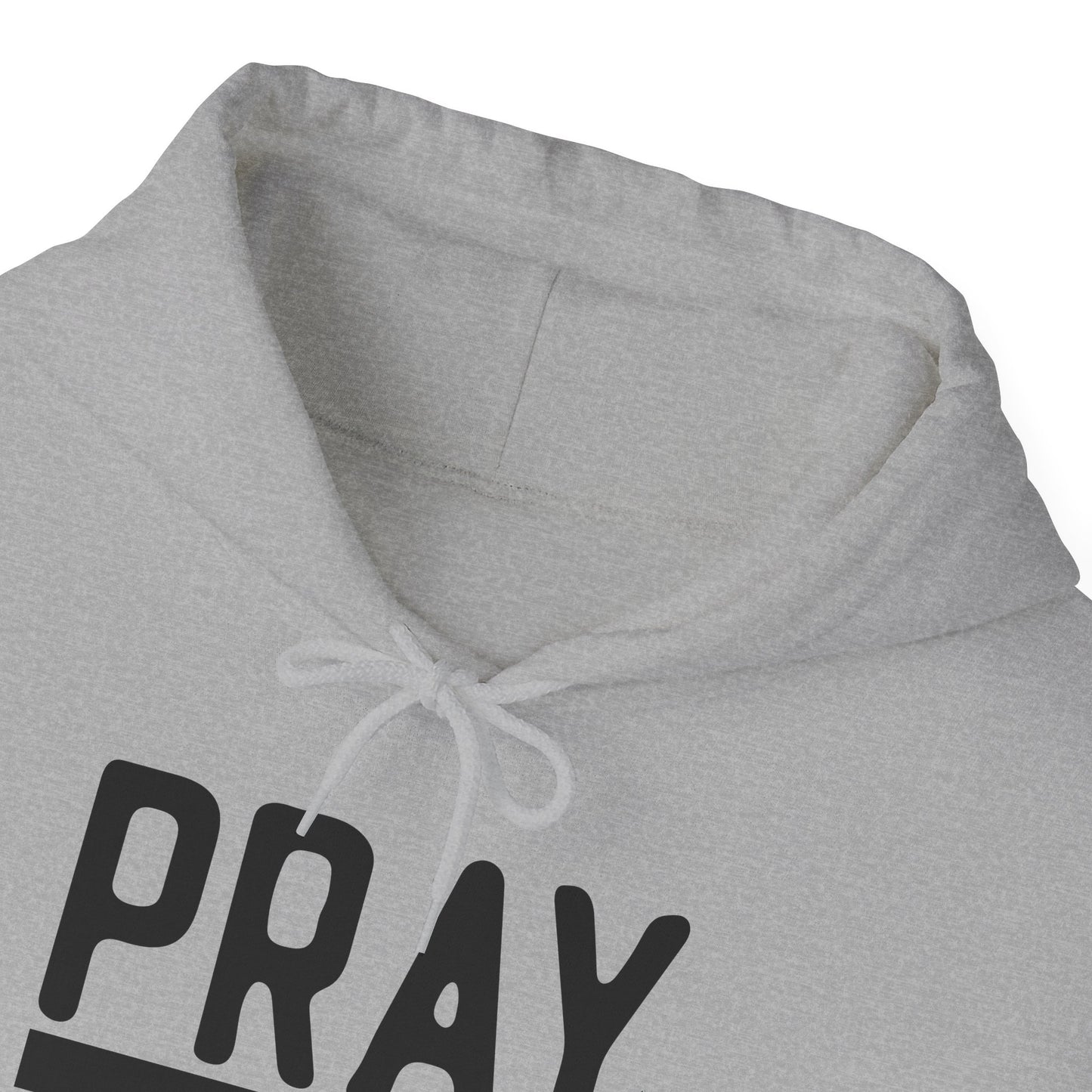 Pray On It Through It Over It Because Adulting Is Hard Without Jesus Unisex Christian Hooded Pullover Sweatshirt