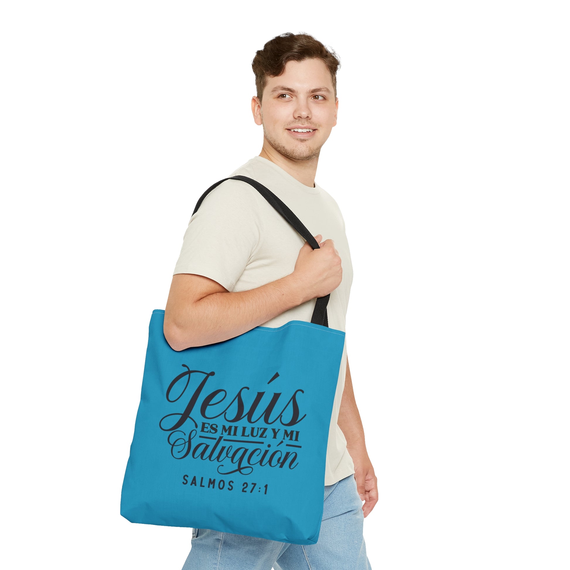 JESUS ES MI LUZ Y MI SALVACION Christian SPANISH Tote Bag Printify