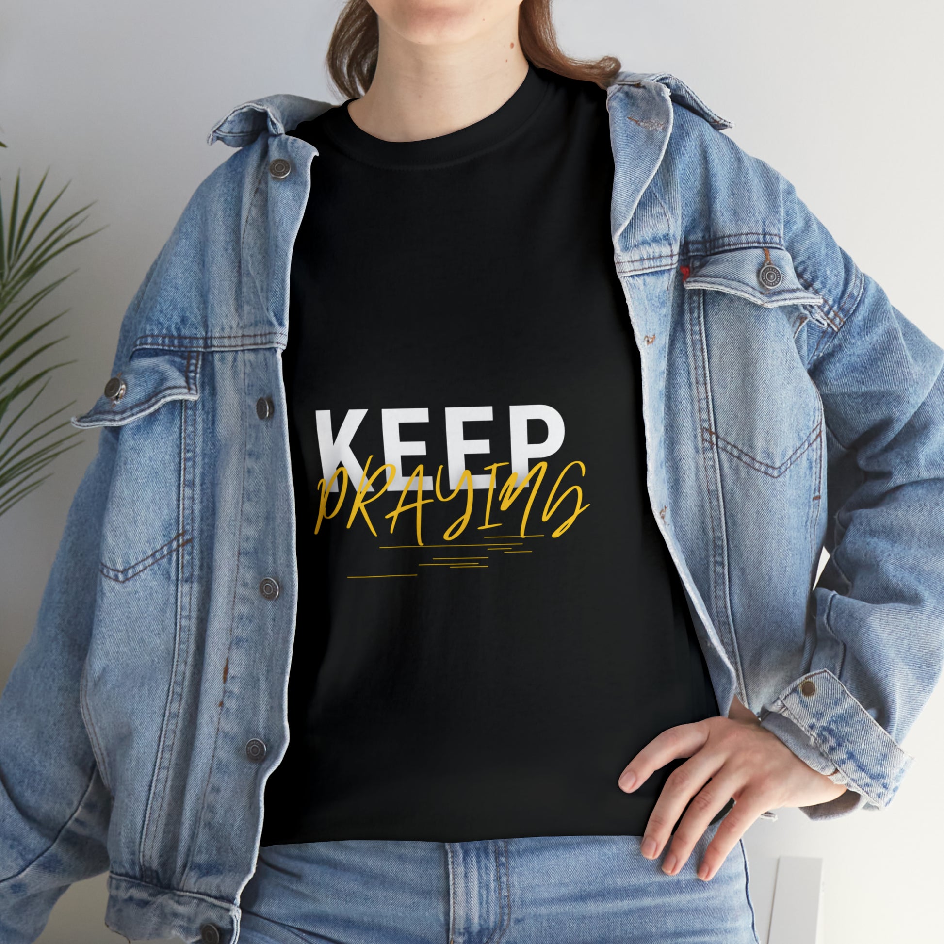 Keep Praying Unisex Heavy Cotton Tee Printify