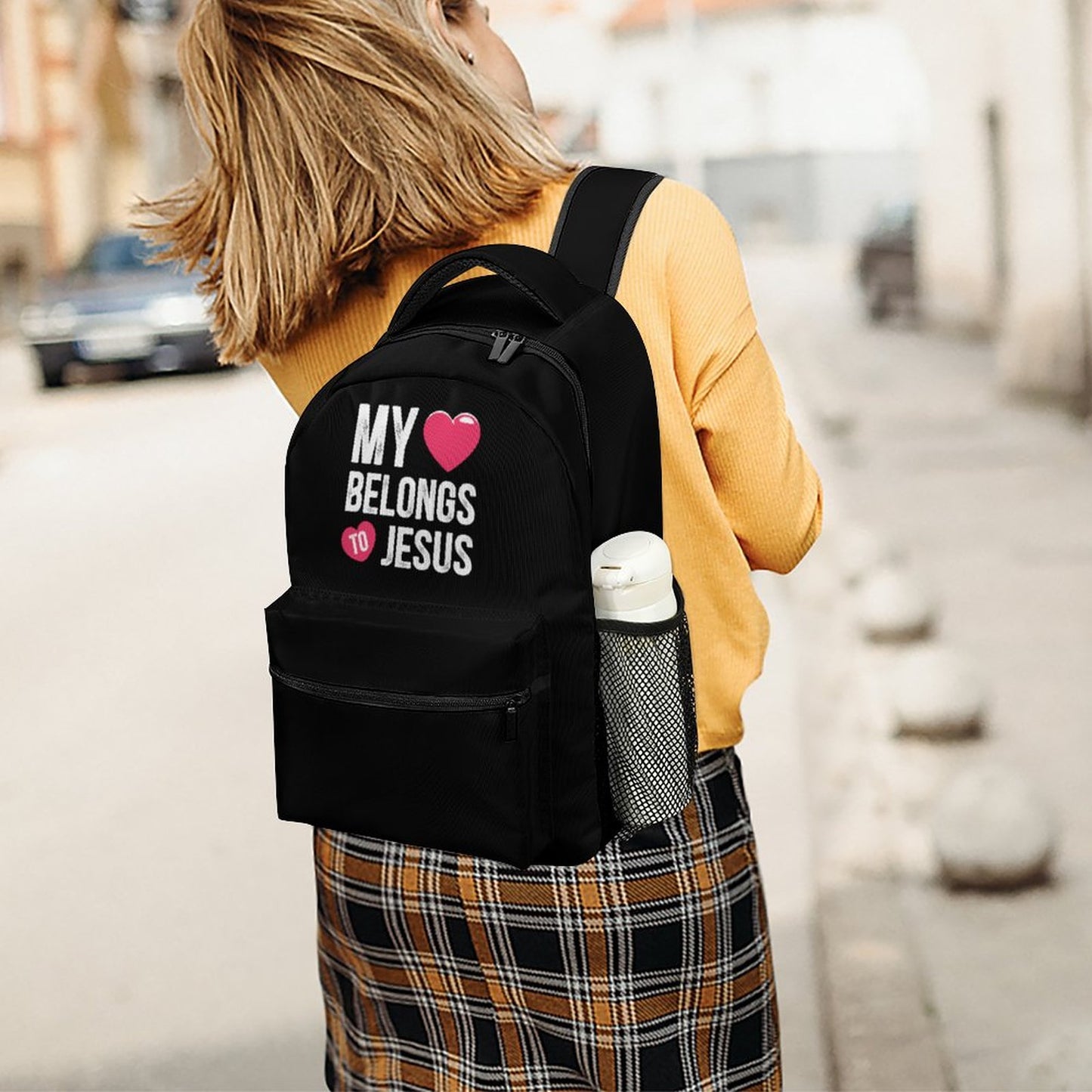 My Heart Belongs To Jesus Christian Children's School Backpack