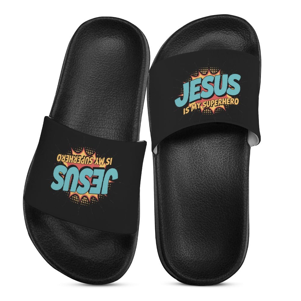 He Is My Superhero Christian Children's Sandals - ClaimedbyGodDesigns