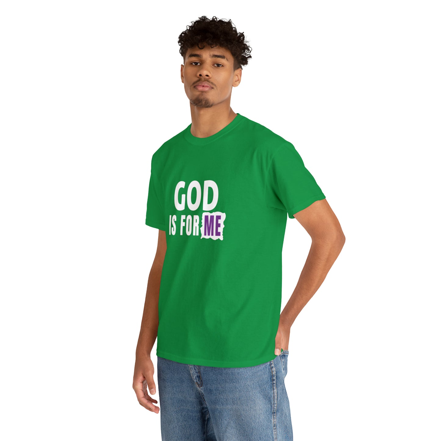 God Is For Me Unisex Heavy Cotton Tee Printify