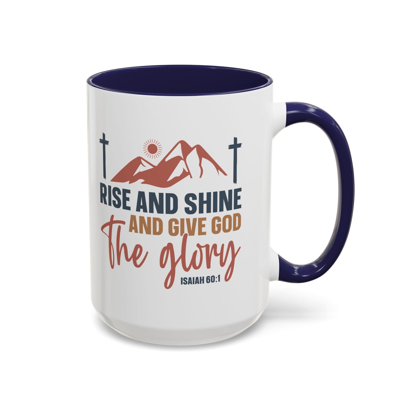 Christian Ceramic Mug - Give Him The Glory Accent Coffee Mug (11, 15oz)