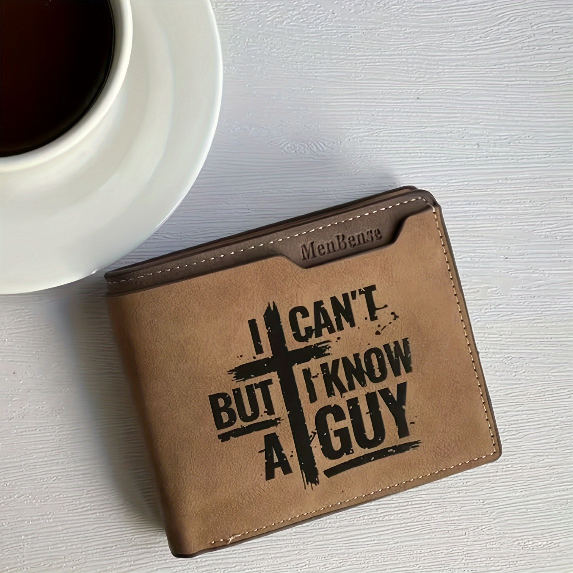 I Can't But I Know A Guy Men's PU Christian Leather Wallet claimedbygoddesigns