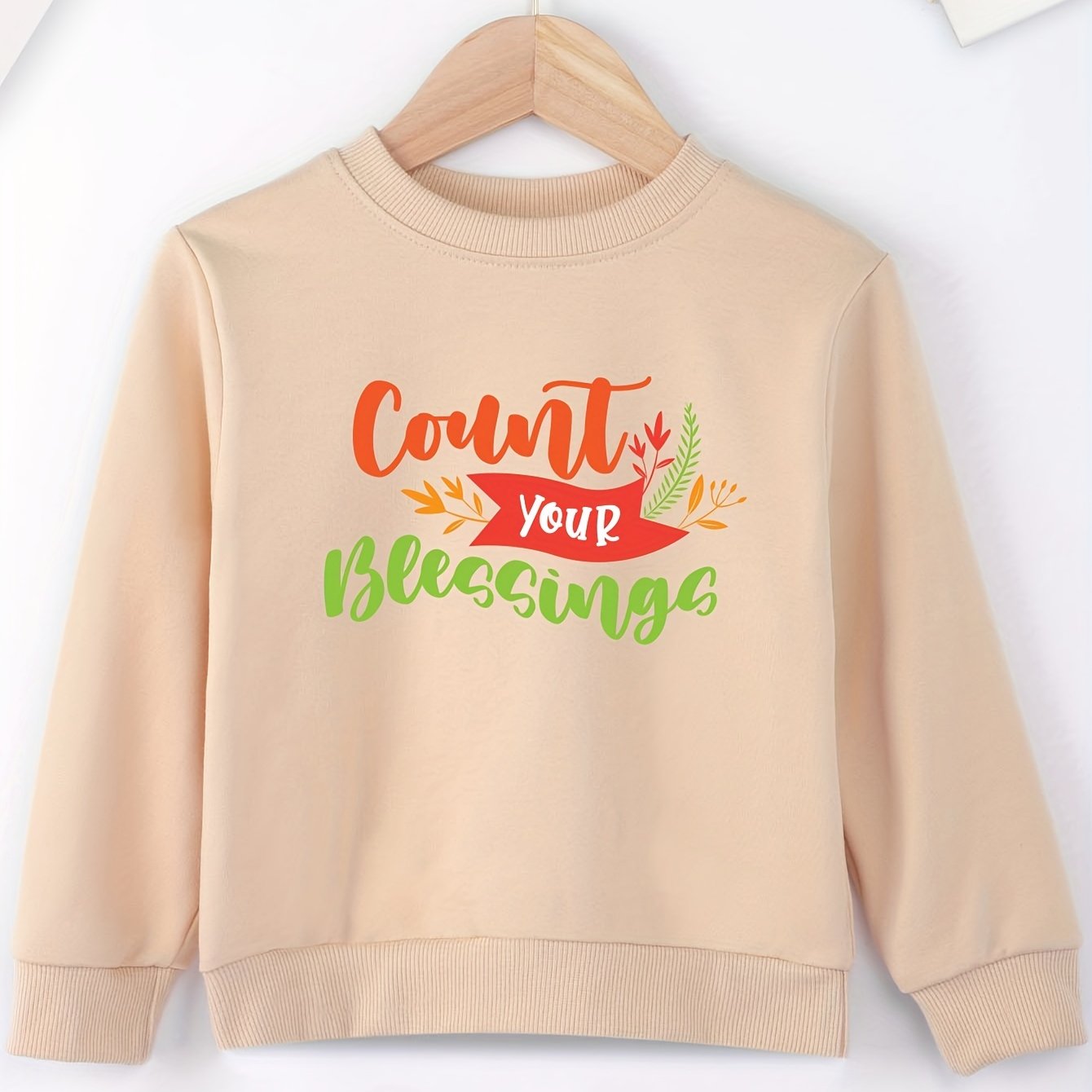 Count Your Blessing's Youth Christian Pullover Sweatshirt claimedbygoddesigns