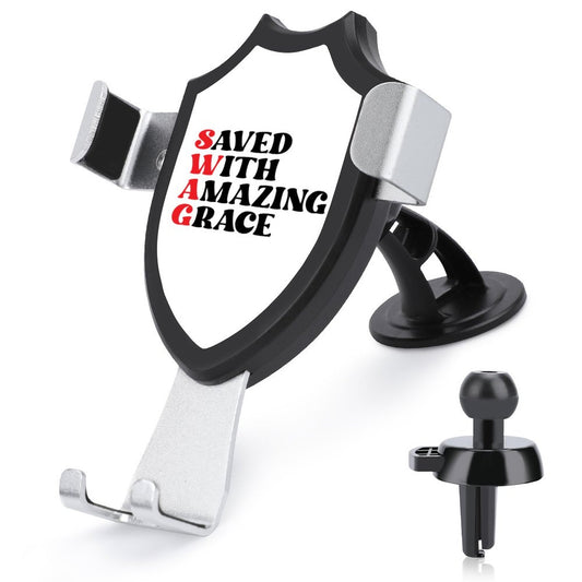 SWAG Saved With Amazing Grace Christian Car Mount Mobile Phone Holder SALE-Personal Design