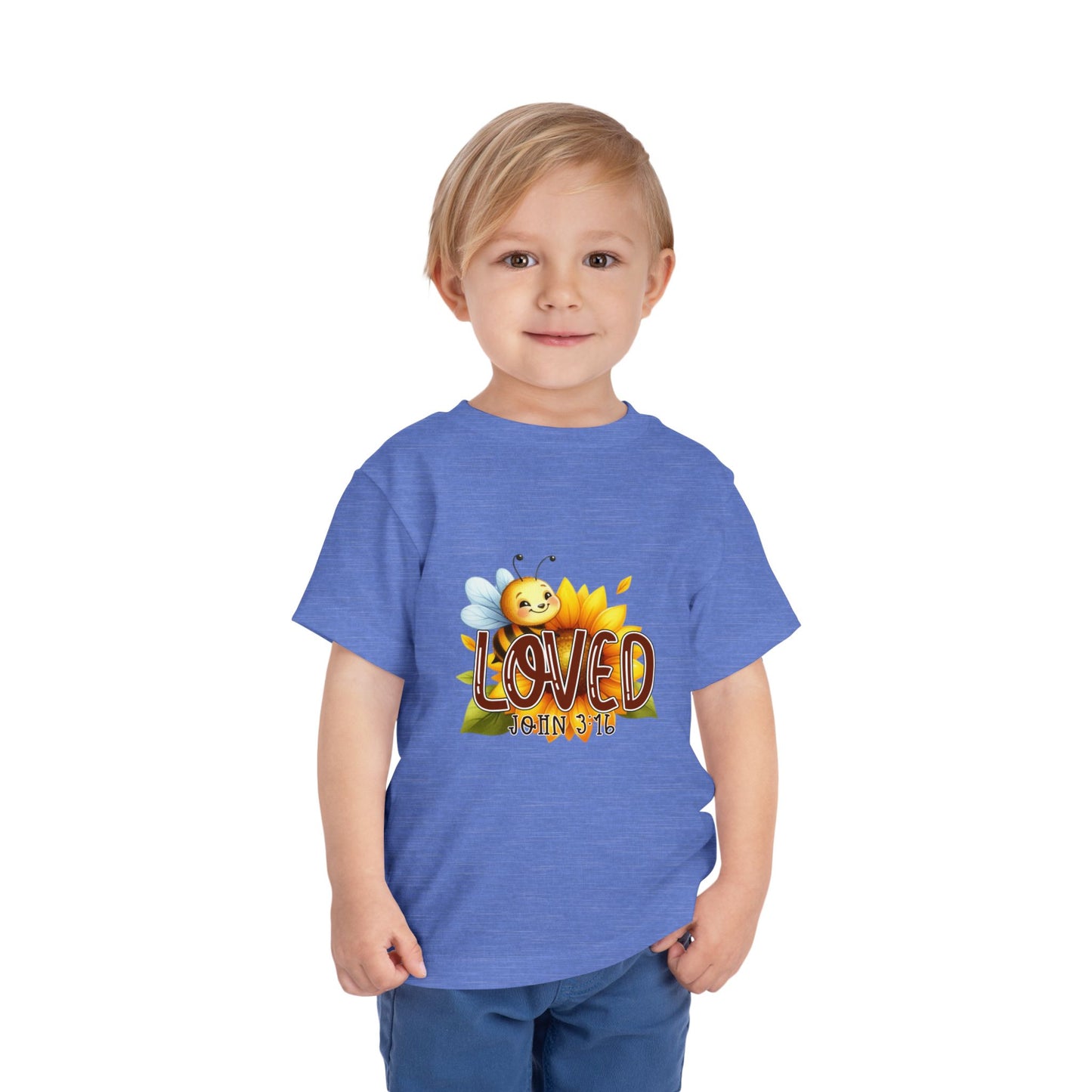 John 3:16 Loved Christian Toddler T-Shirt