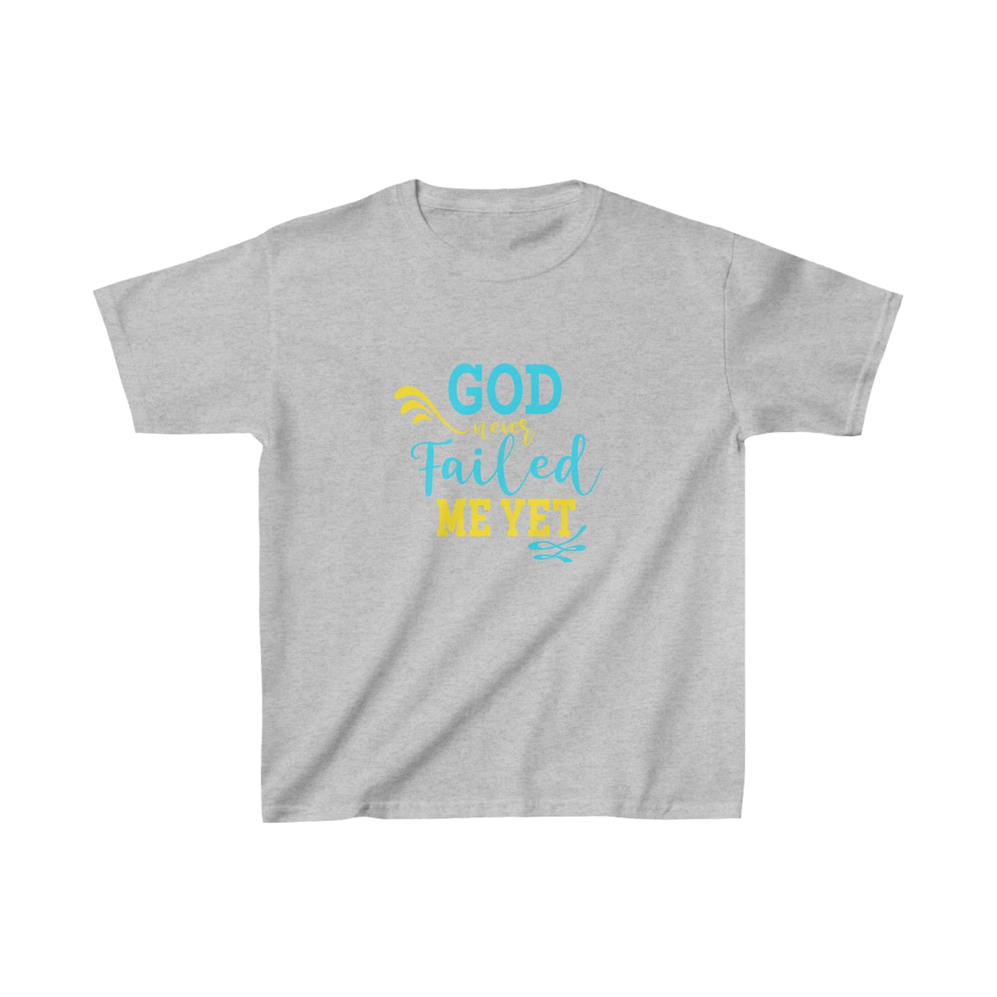 God Never Failed Me Yet Youth Christian T-Shirt Printify