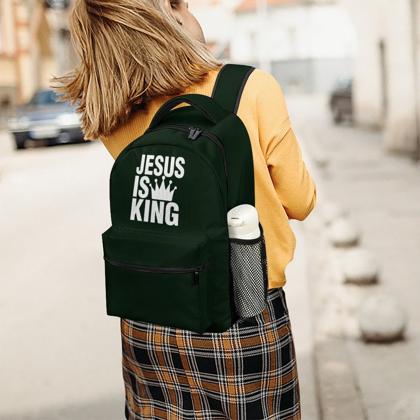 Jesus Is King Christian Children's School Backpack