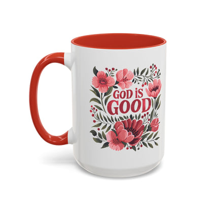 Christian Ceramic Mug- He Is Good Accent Coffee Mug (11, 15oz)