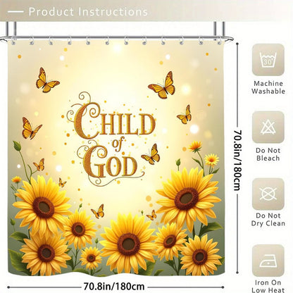 Child Of God Christian Waterproof Shower Curtain
