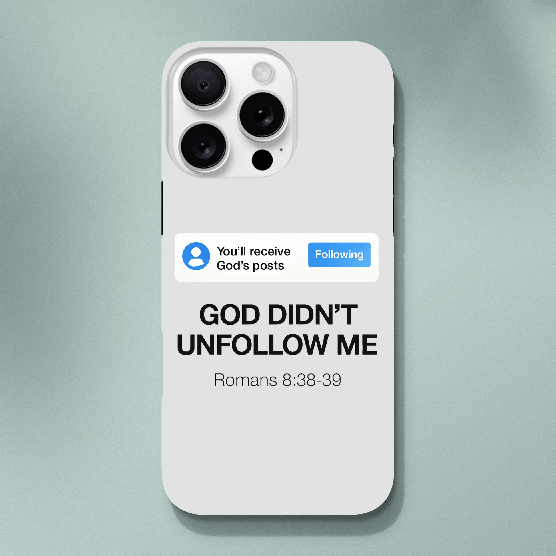 He Didn’t Unfollow Me Christian Iphone Tough case - ClaimedbyGodDesigns