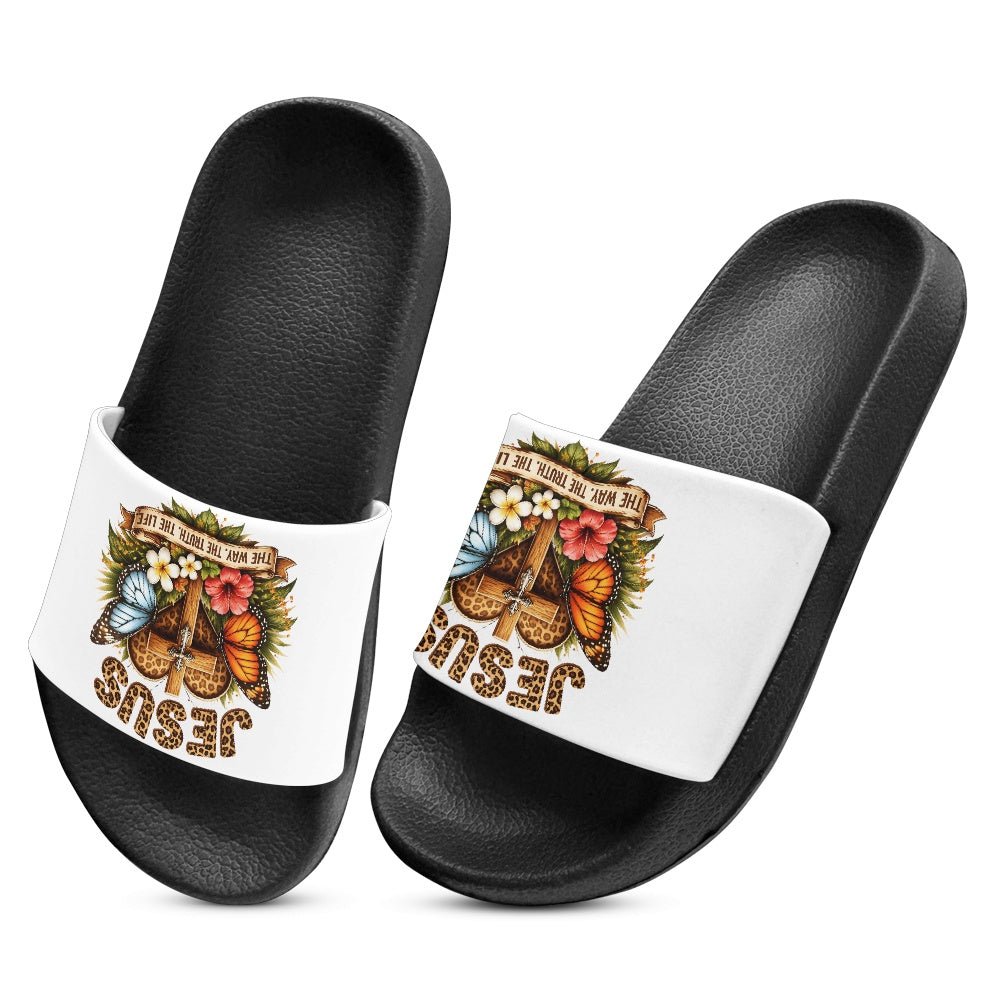 Jesus The Way The Truth The Life Christian Children's Sandals - ClaimedbyGodDesigns