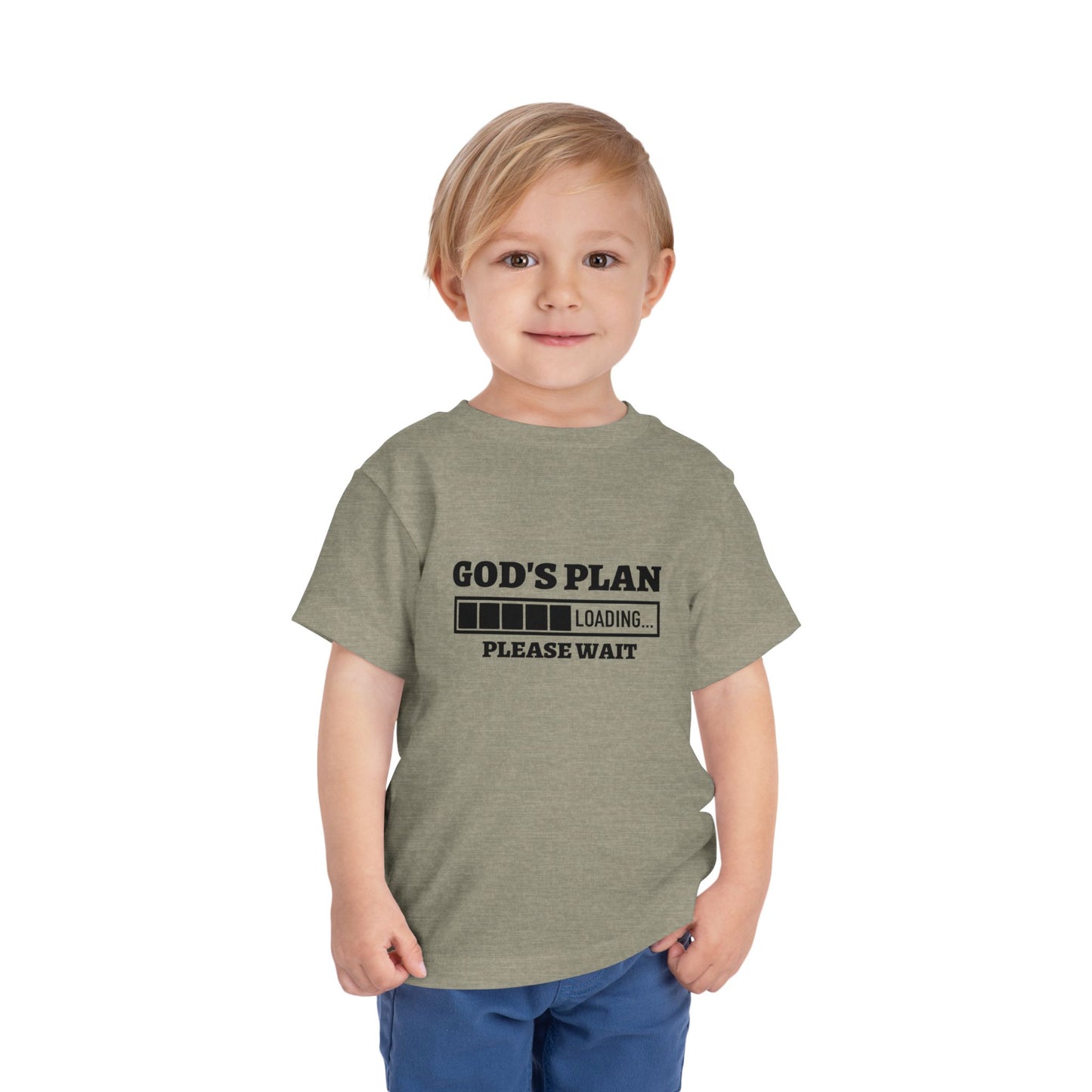 God's Plan Loading Please Wait Christian Toddler T-Shirt