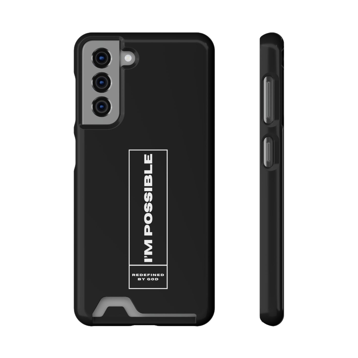 I'm Possible Redefined By God Christian Phone Case With Card Holder Printify