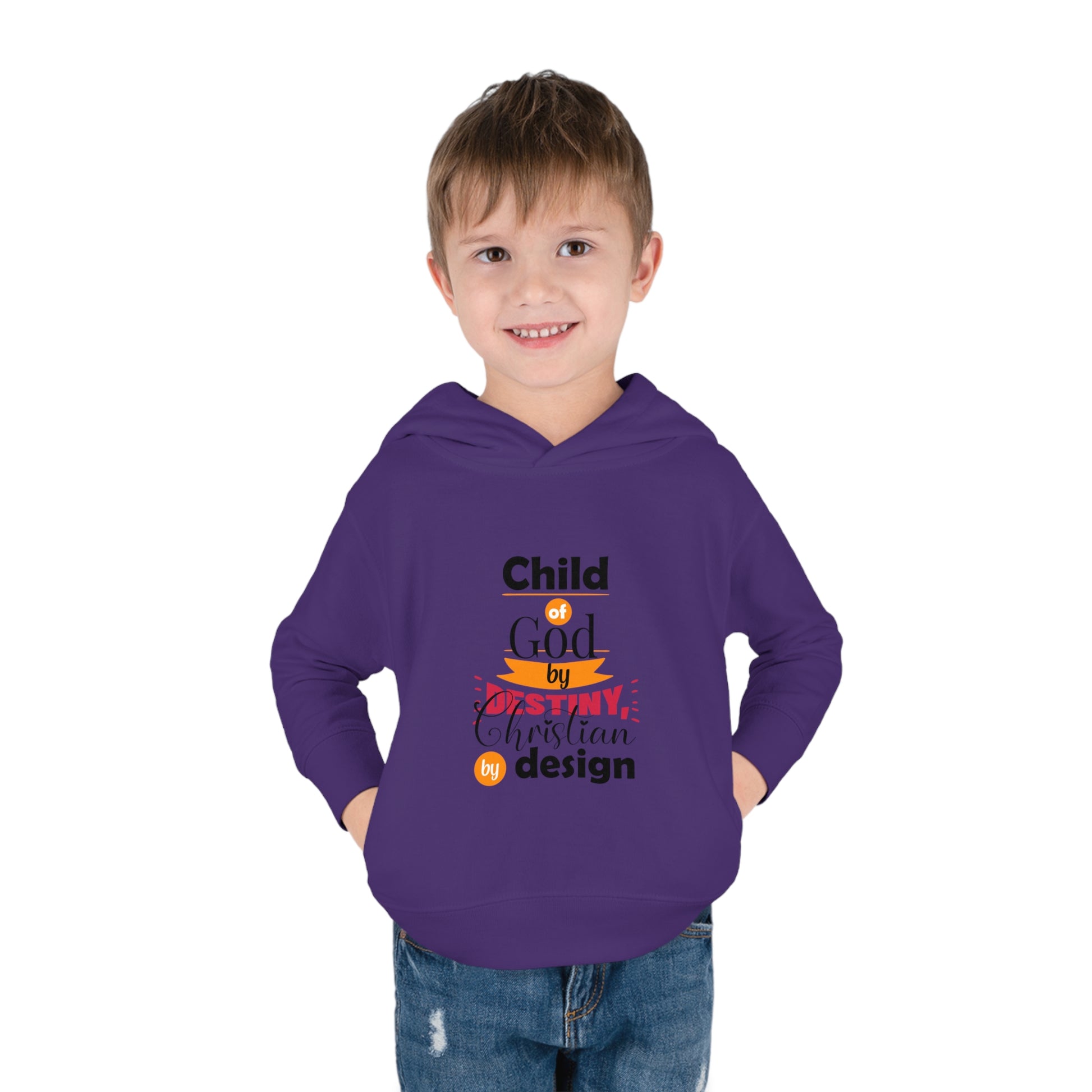 Child Of God By Destiny Christian By Design Toddler Christian Pullover Fleece Hoodie Printify