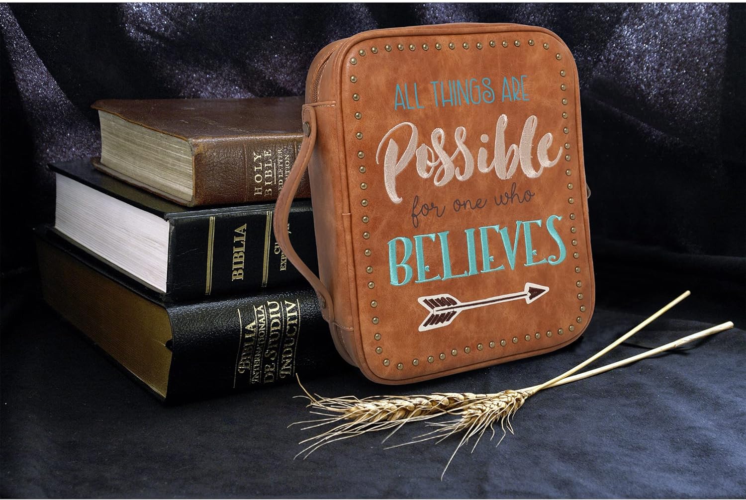 All Things Are Possible For One Who Believes Christian Bible Cover claimedbygoddesigns