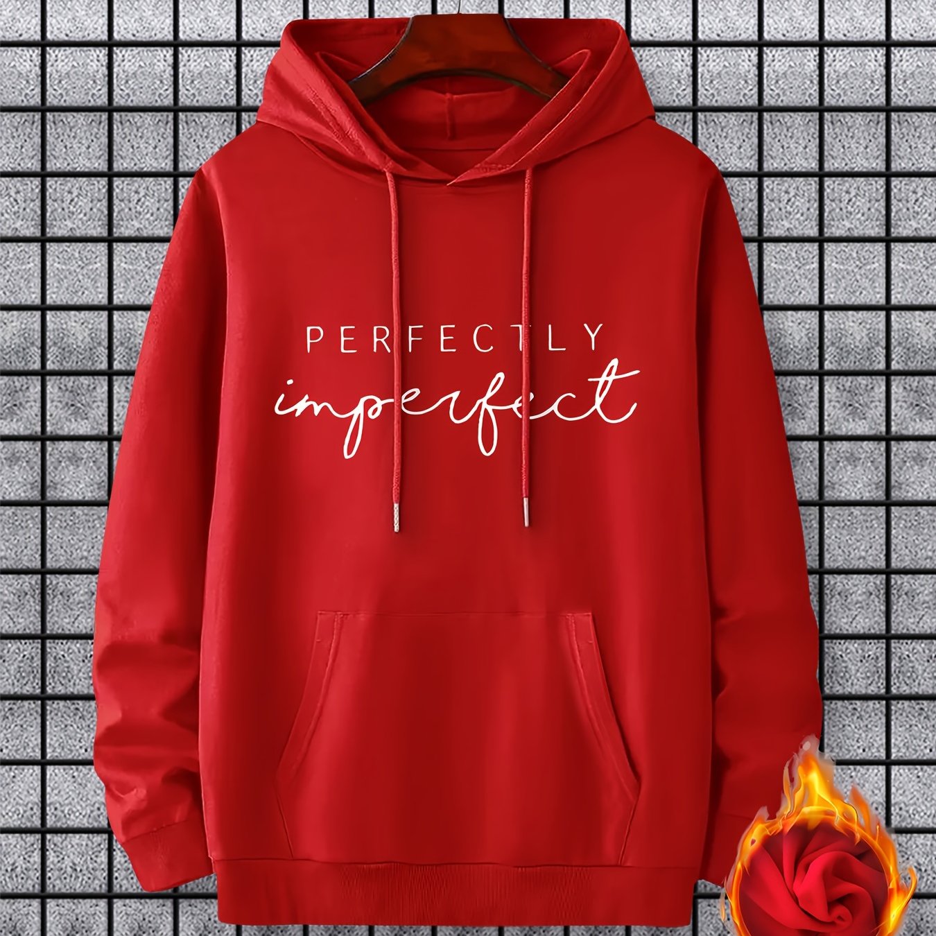 Perfectly Imperfect Men's Christian Pullover Hooded Sweatshirt claimedbygoddesigns