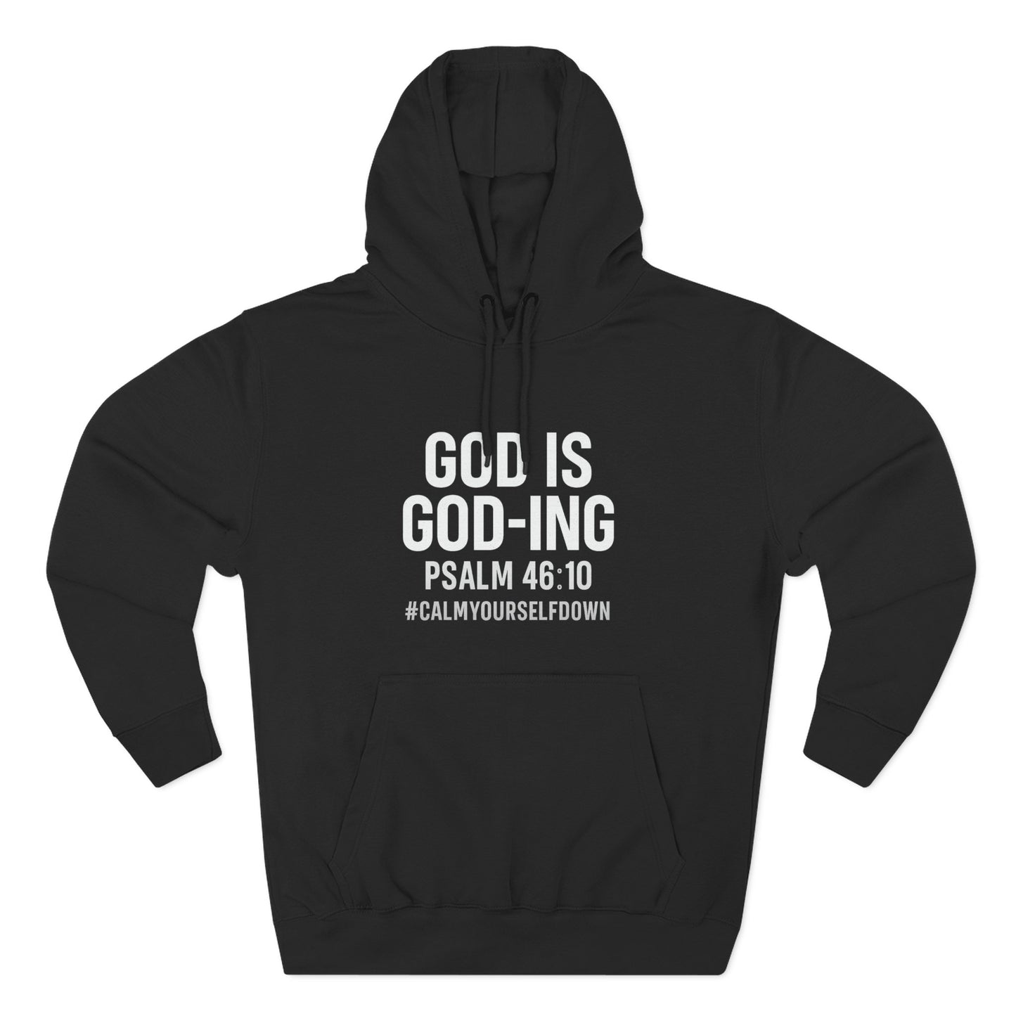 Faith - Inspired Fleece Hoodie | God is Good, Psalm 46:10, Cozy Gift, Spiritual Apparel, Inspirational Hoodie, Everyday Wear - ClaimedbyGodDesigns