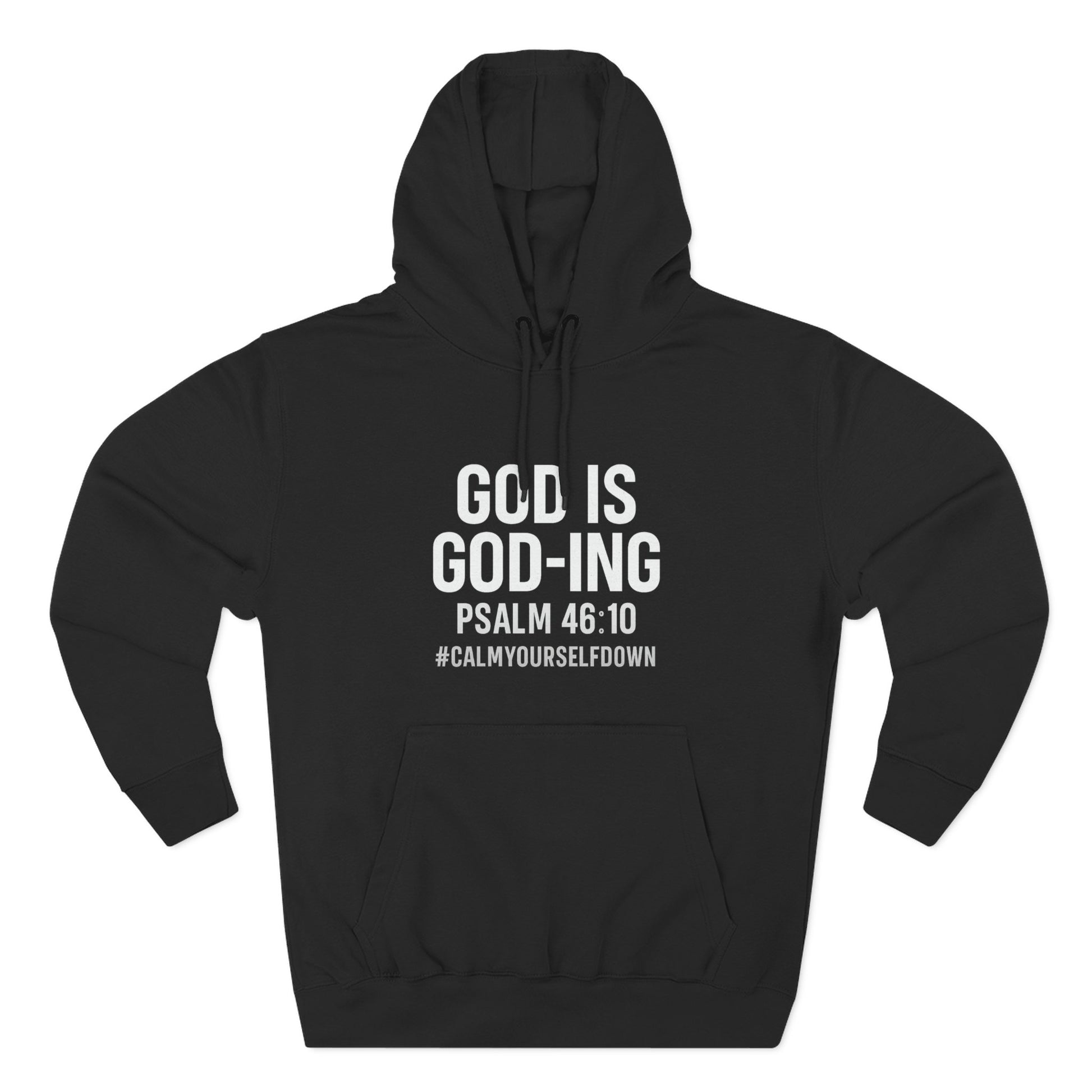 Faith - Inspired Fleece Hoodie | God is Good, Psalm 46:10, Cozy Gift, Spiritual Apparel, Inspirational Hoodie, Everyday Wear - ClaimedbyGodDesigns