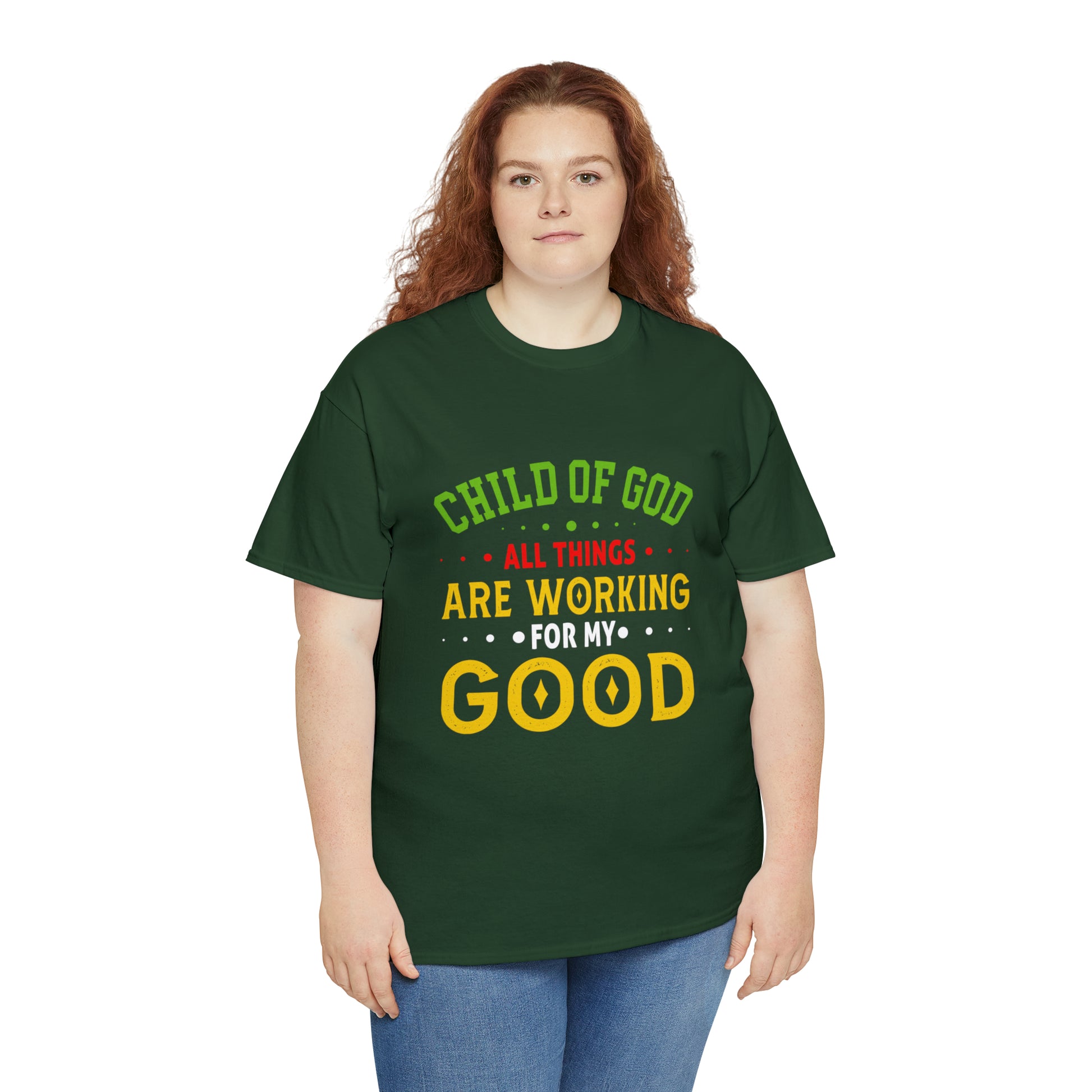 Child Of God All Things Are Working For My Good Unisex Heavy Cotton Tee Printify