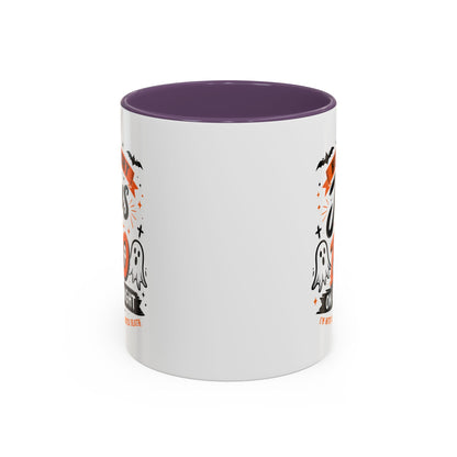 Christian Coffee Mug — "He's My Light, Jesus Is My Boo" Halloween Accent Mug