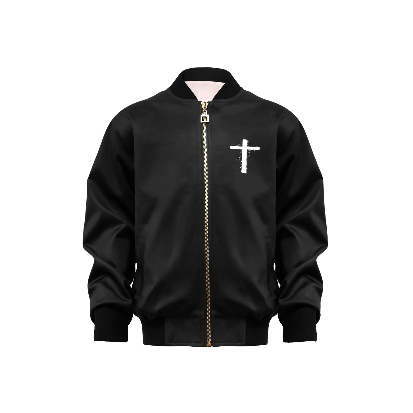 Be Strong Brave Fearless Kids' Bomber Jacket with Pockets