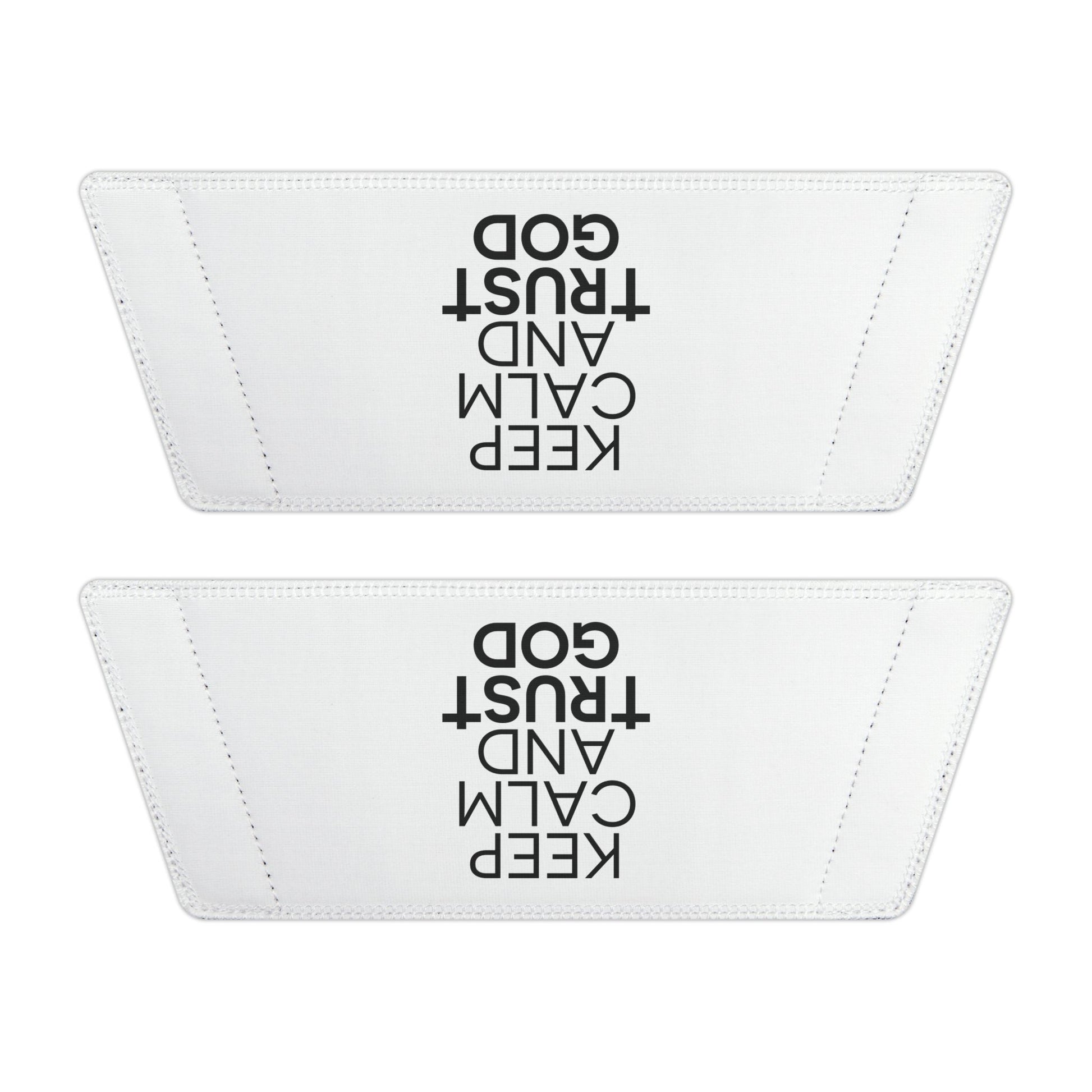 Comfortable Youth Sandals, Keep Calm and Trust Him Slides, Summer Footwear, Kids Casual Sandals, Faith - Inspired Summer Slides - ClaimedbyGodDesigns