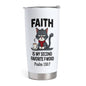Funny Faith 20oz Insulated Stainless Steel Tumbler with Lid - ClaimedbyGodDesigns