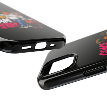 Tough Phone Case — "Grace Be Blocking Spam Energy" Black Protective Phone Cover