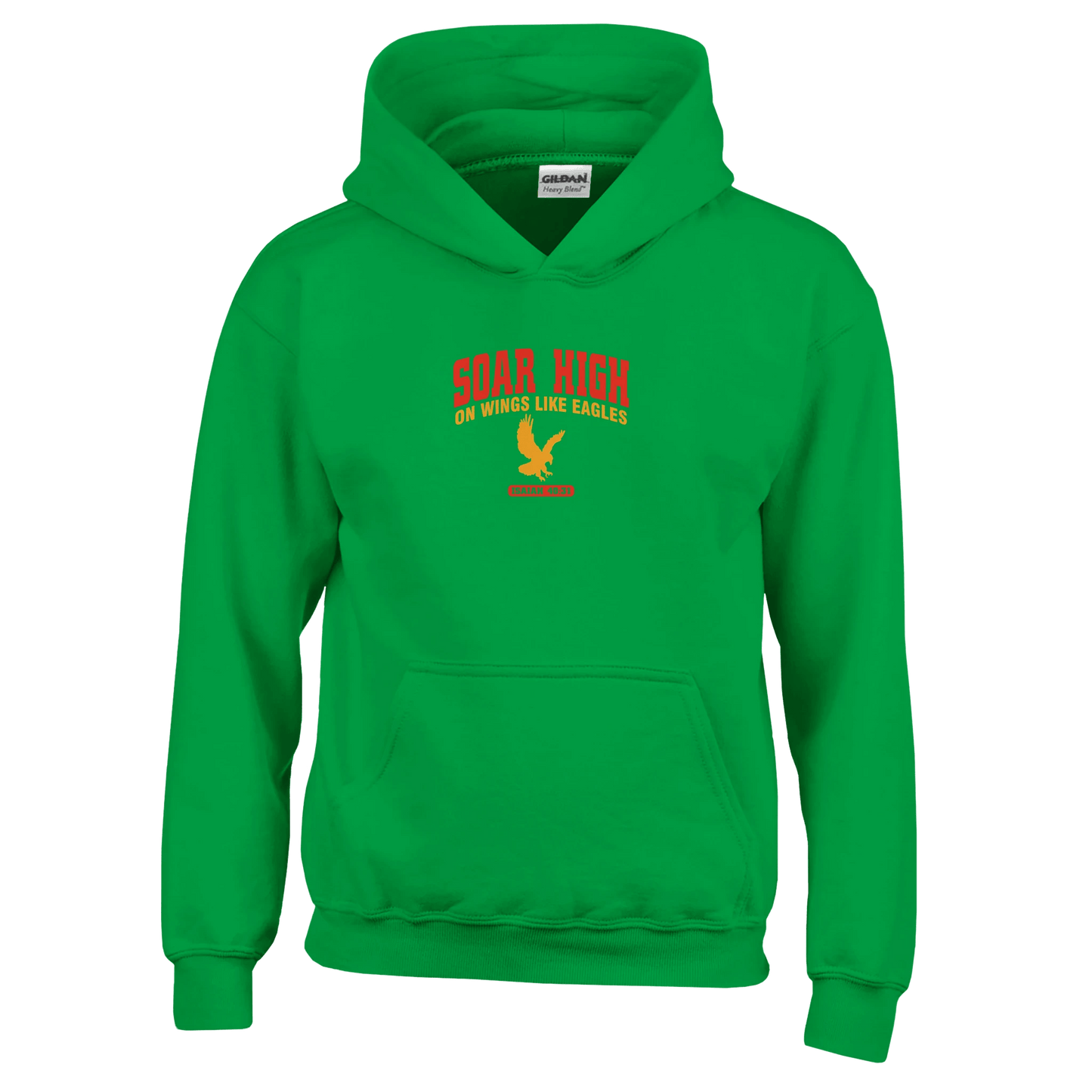 Soar High Youth Christian Pullover Hooded Sweatshirt - ClaimedbyGodDesigns