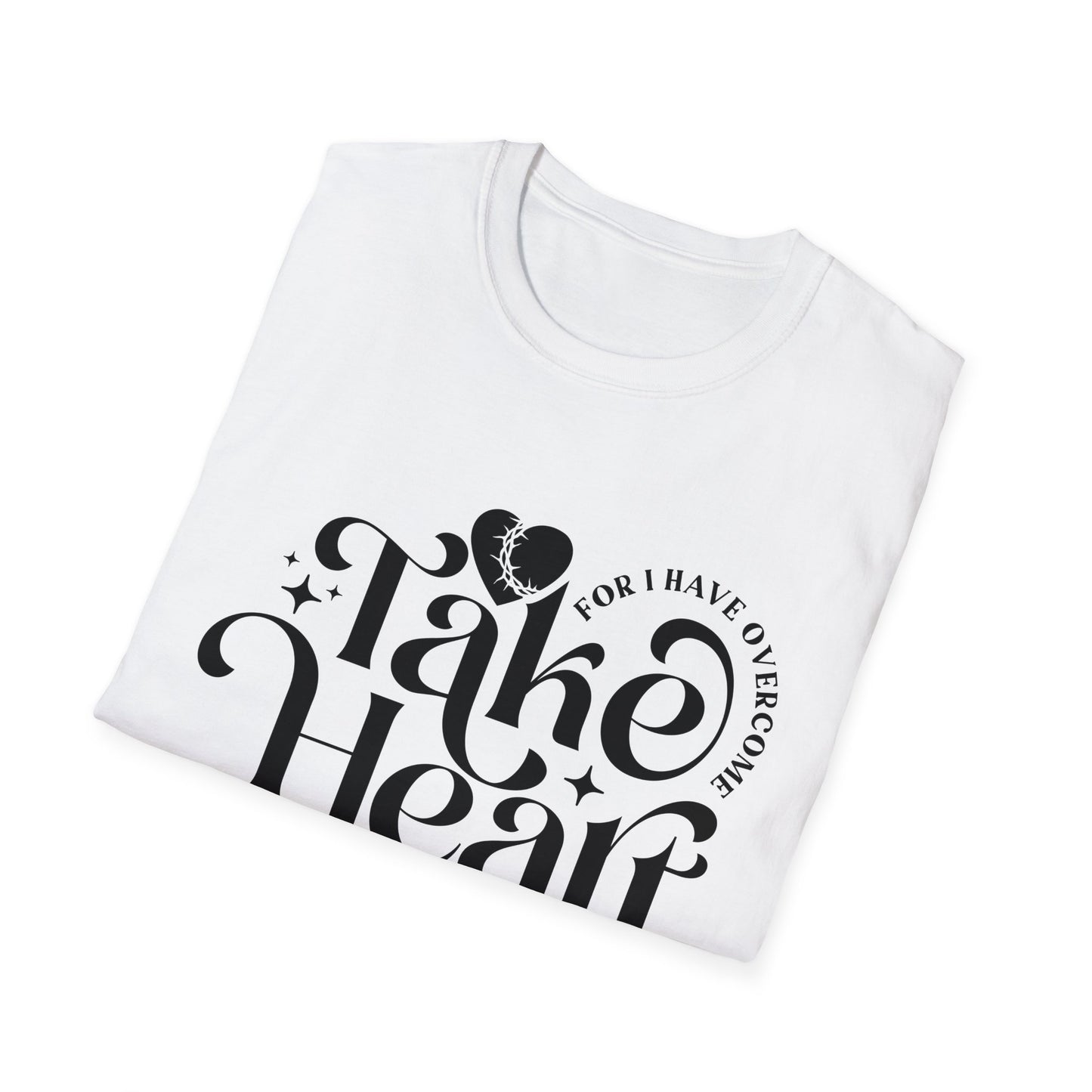 Take Heart For I Have Overcome Christian Unisex T-shirt