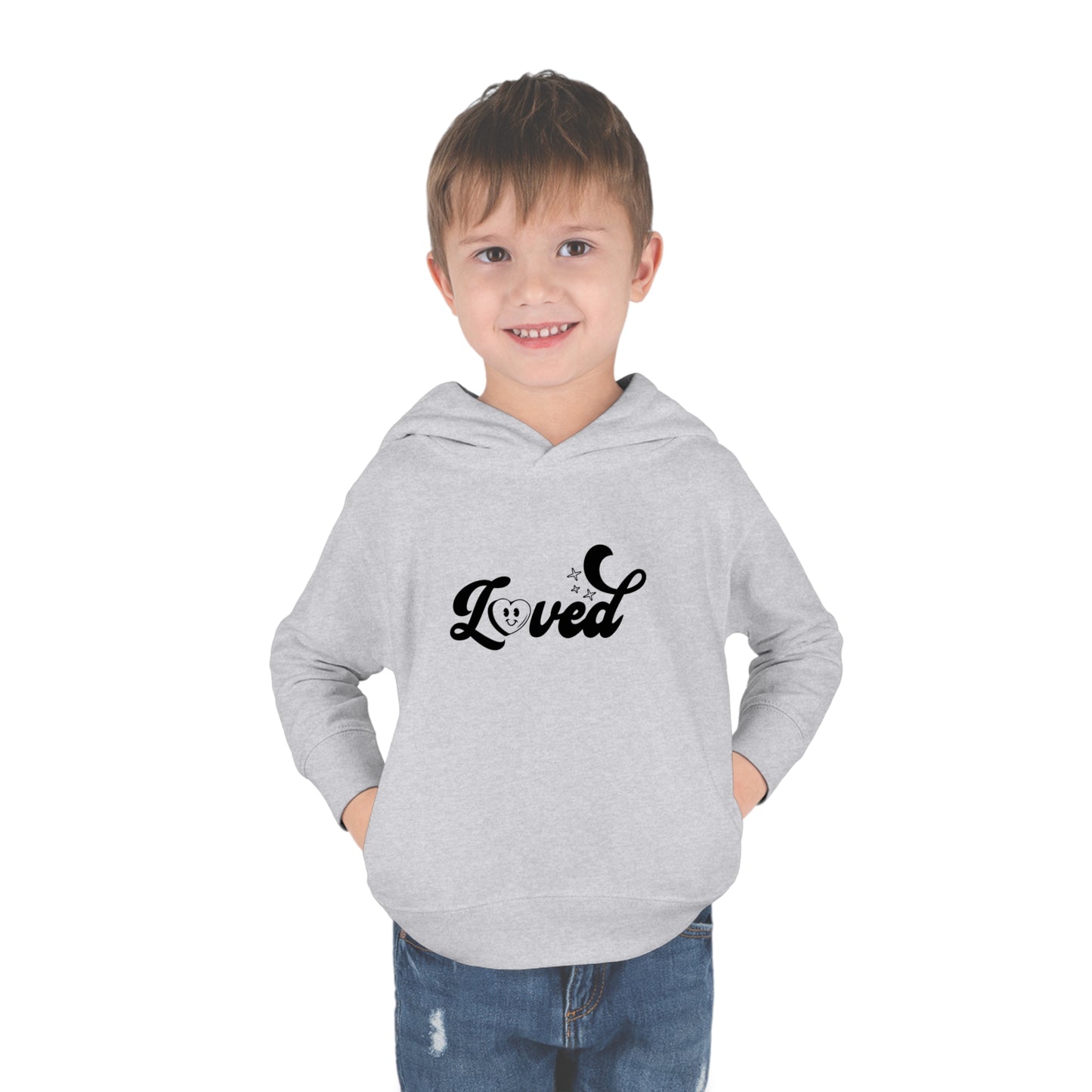 Romans 5:8 You Are Loved More Than You Will Ever Know Christian Toddler Pullover Fleece Hooded Sweatshirt