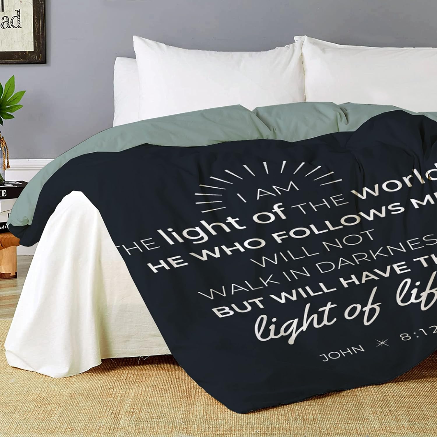The Light Of Life Christian Comforter Set claimedbygoddesigns
