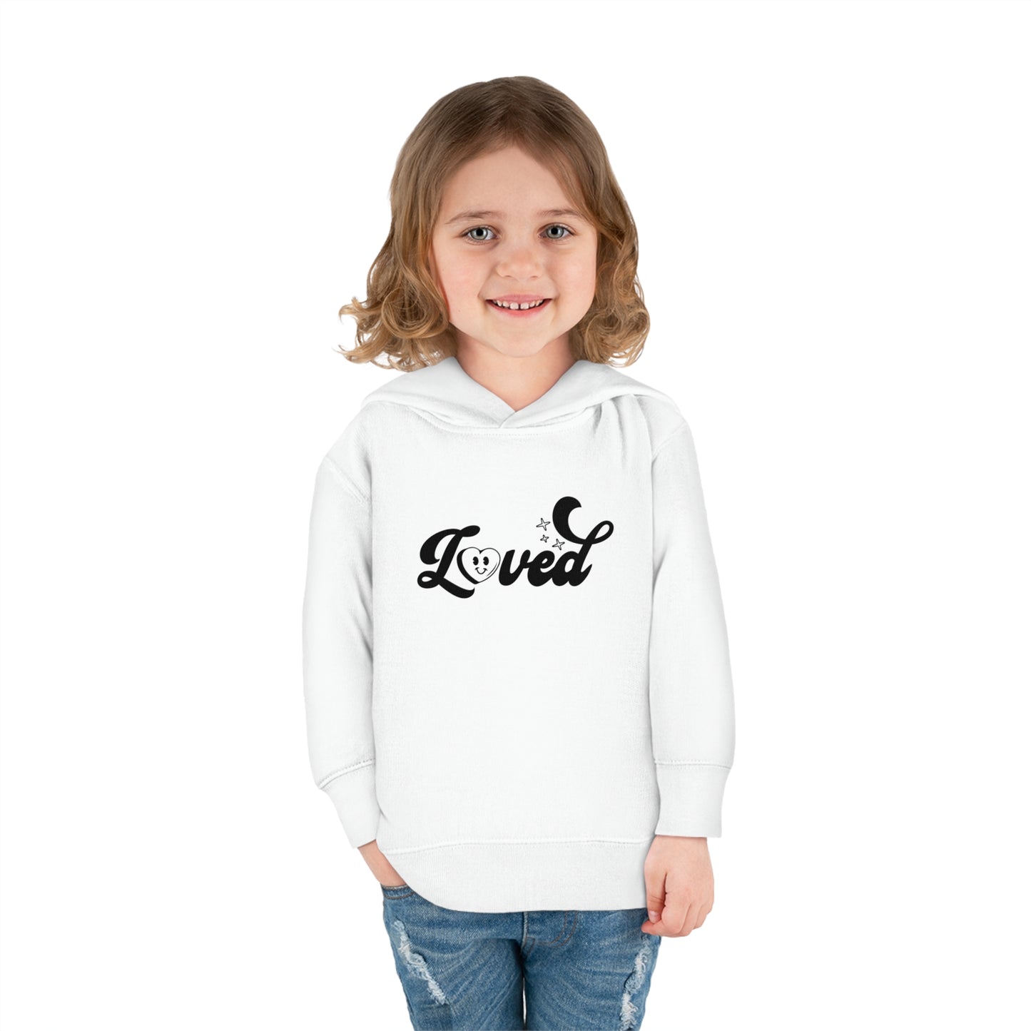 Romans 5:8 You Are Loved More Than You Will Ever Know Christian Toddler Pullover Fleece Hooded Sweatshirt