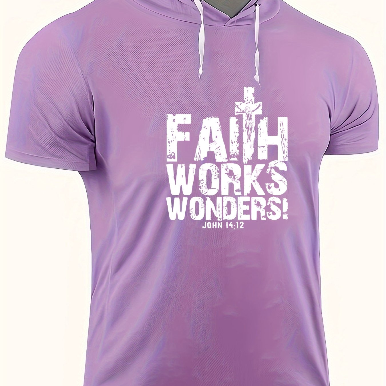 Faith Works Wonders Men's Christian T-shirt claimedbygoddesigns