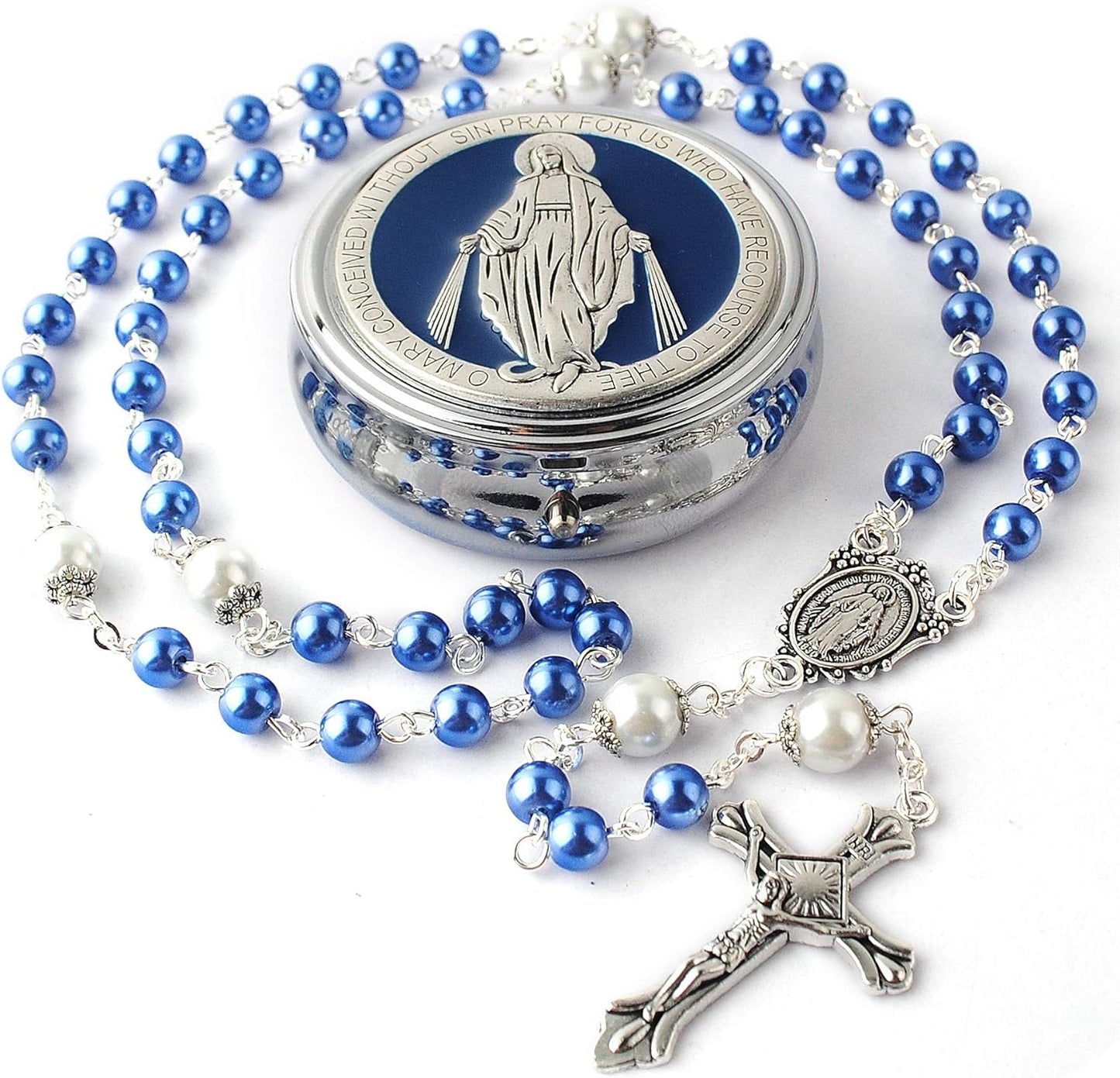 Our Father Rosary Pack in Miraculous Metal Gift Box Christian Gift Idea claimedbygoddesigns