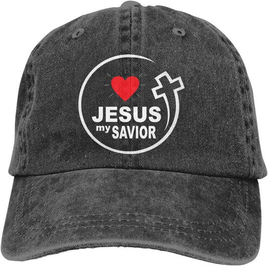 Jesus My Savior Christian Hat claimedbygoddesigns
