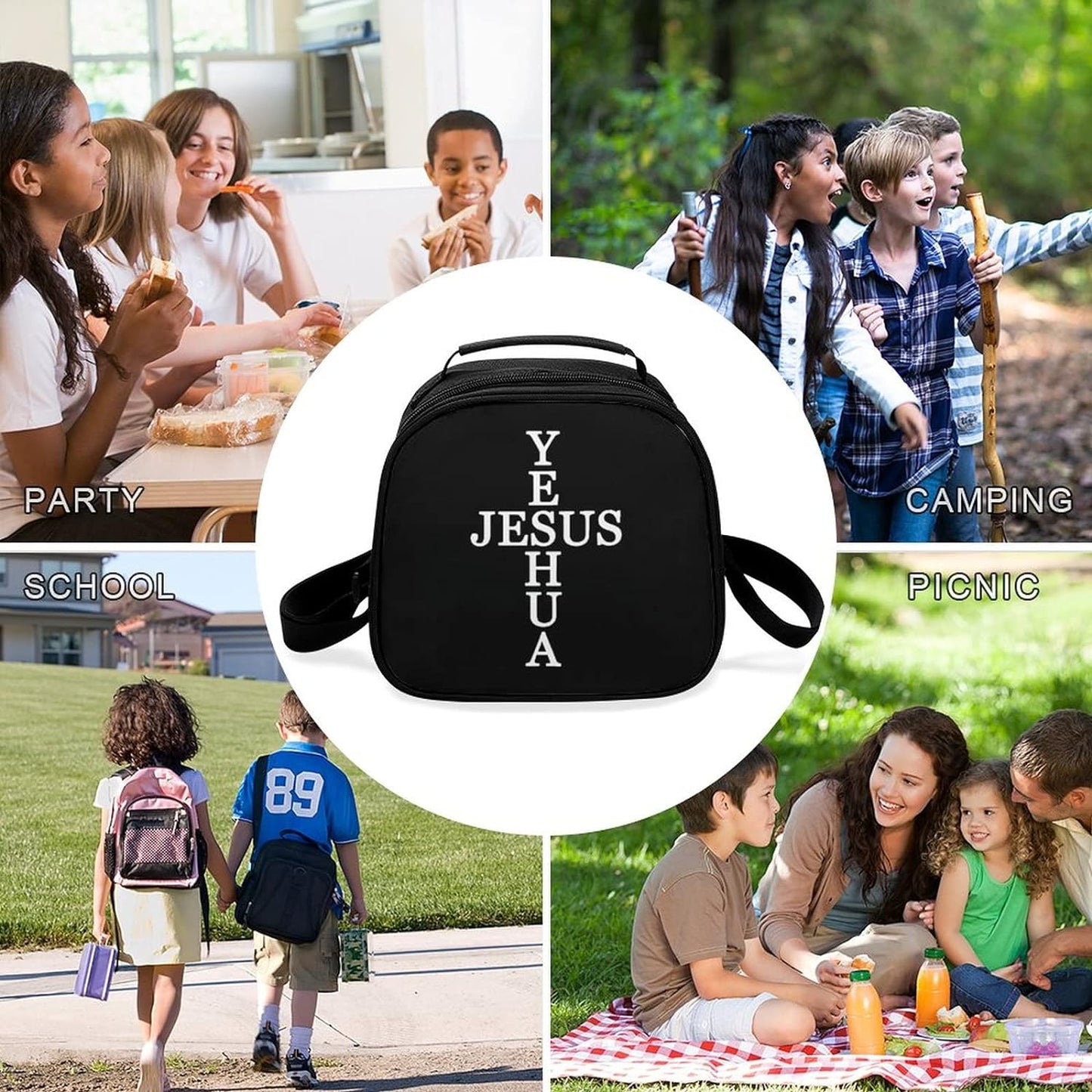 Yeshua Jesus Christian Lunch Bag claimedbygoddesigns