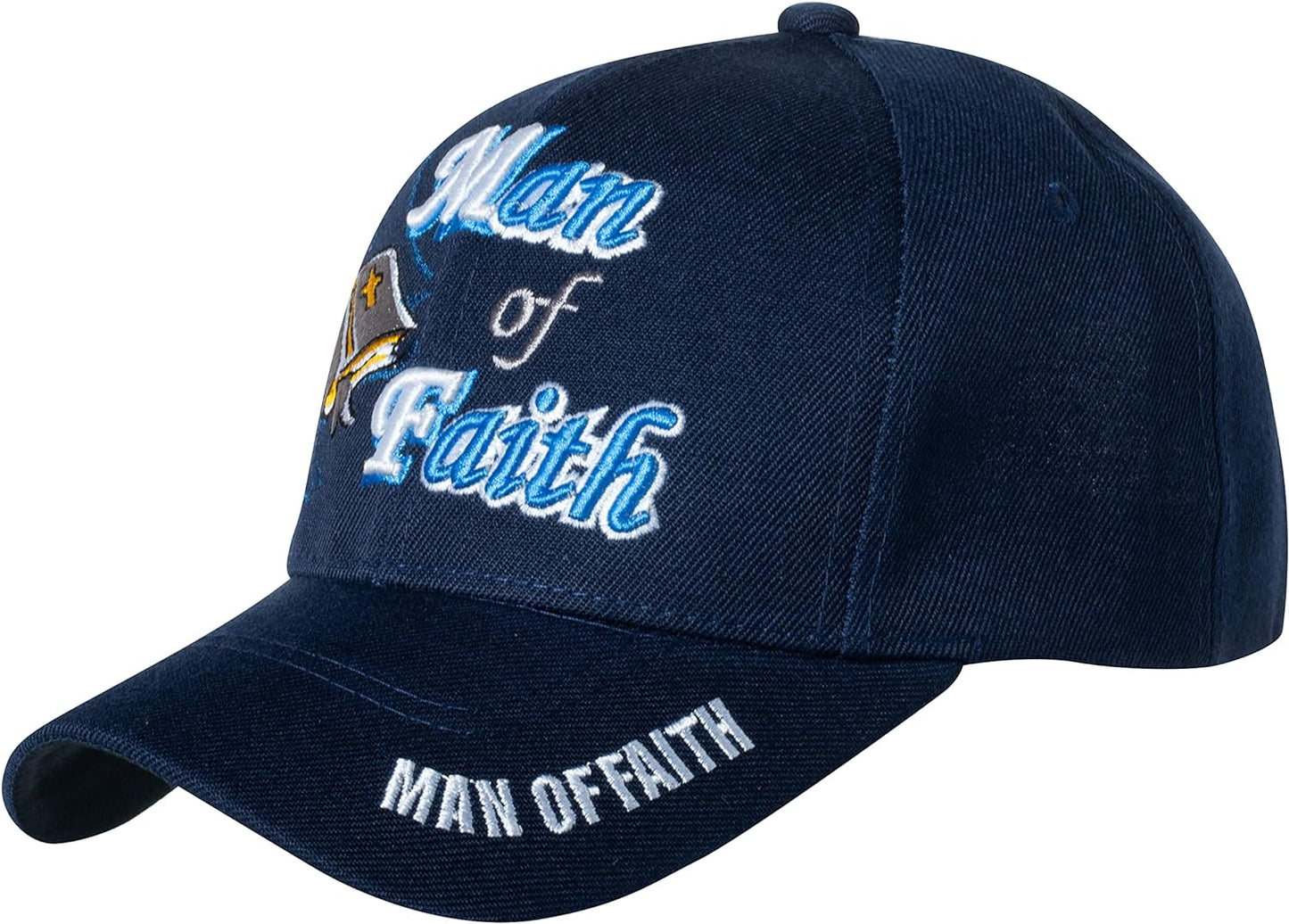 Man of Faith Christian Hat claimedbygoddesigns
