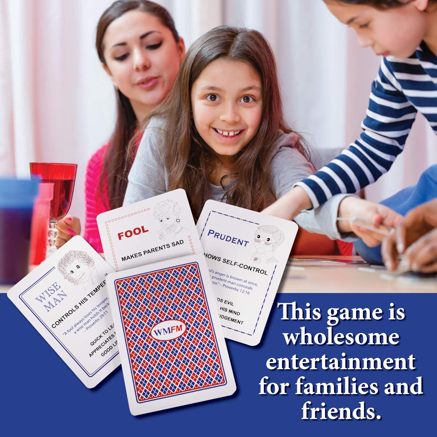 Wise Man Foolish Man Family Card Game: Fun Educational Christian Game for Kids and Families claimedbygoddesigns